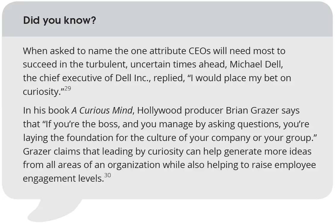 A quote from the book Ask Powerful Questions