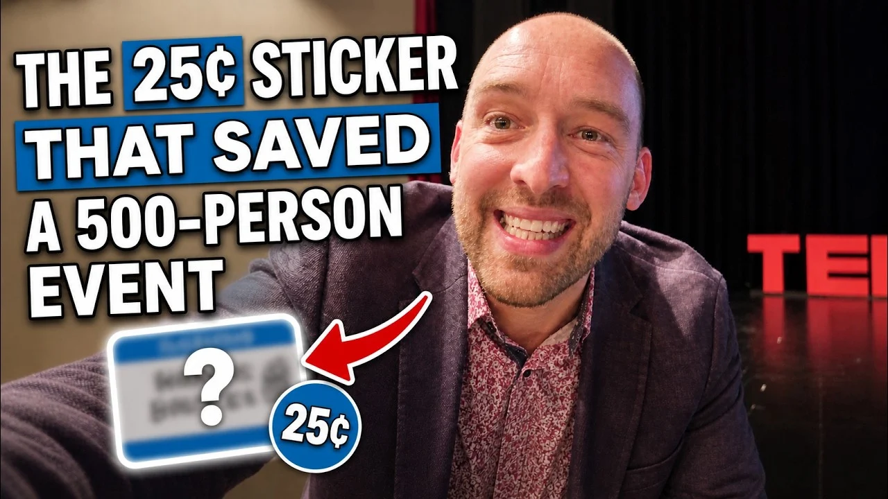 The 25¢ Sticker That Will Save a 500-Person TEDx Event